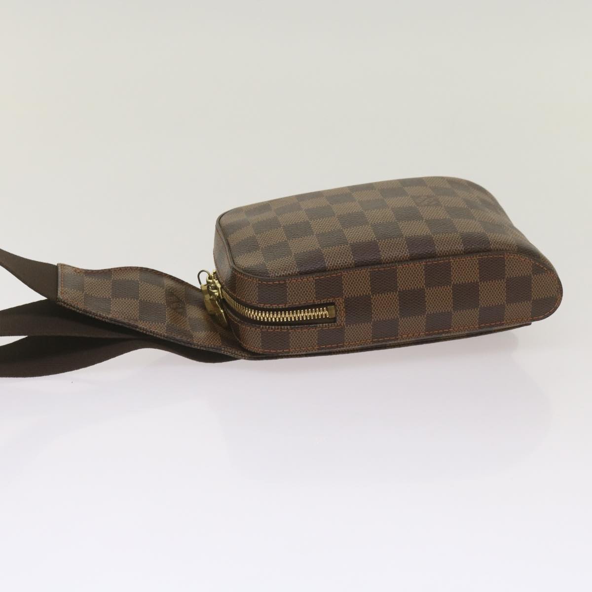 Louis Vuitton Geronimos Brown Canvas Shoulder Bag