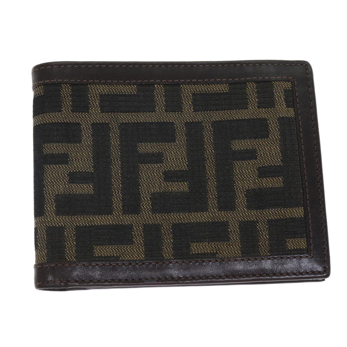 Fendi Zucca Brown Canvas Wallet Accessories