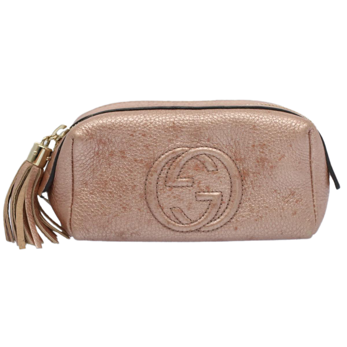 Gucci Soho Pink Leather Clutch Bag