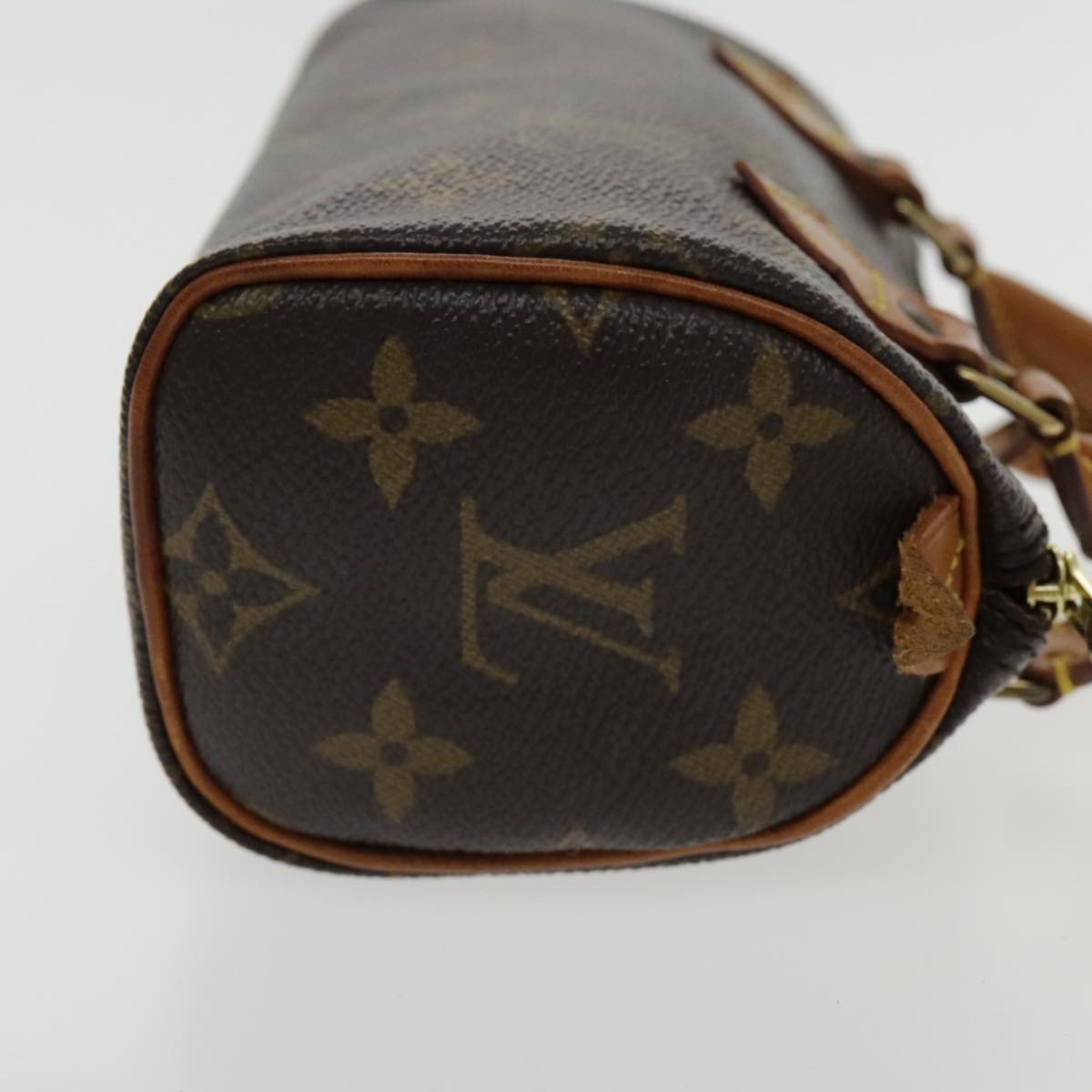 Louis Vuitton Mini speedy Brown Canvas Hand Bag