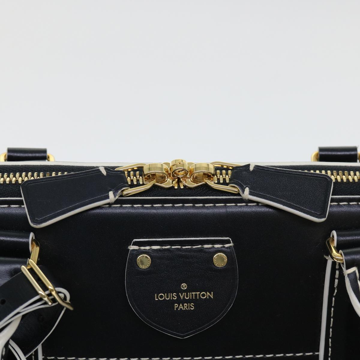 Louis Vuitton Alma Black Canvas Hand Bag