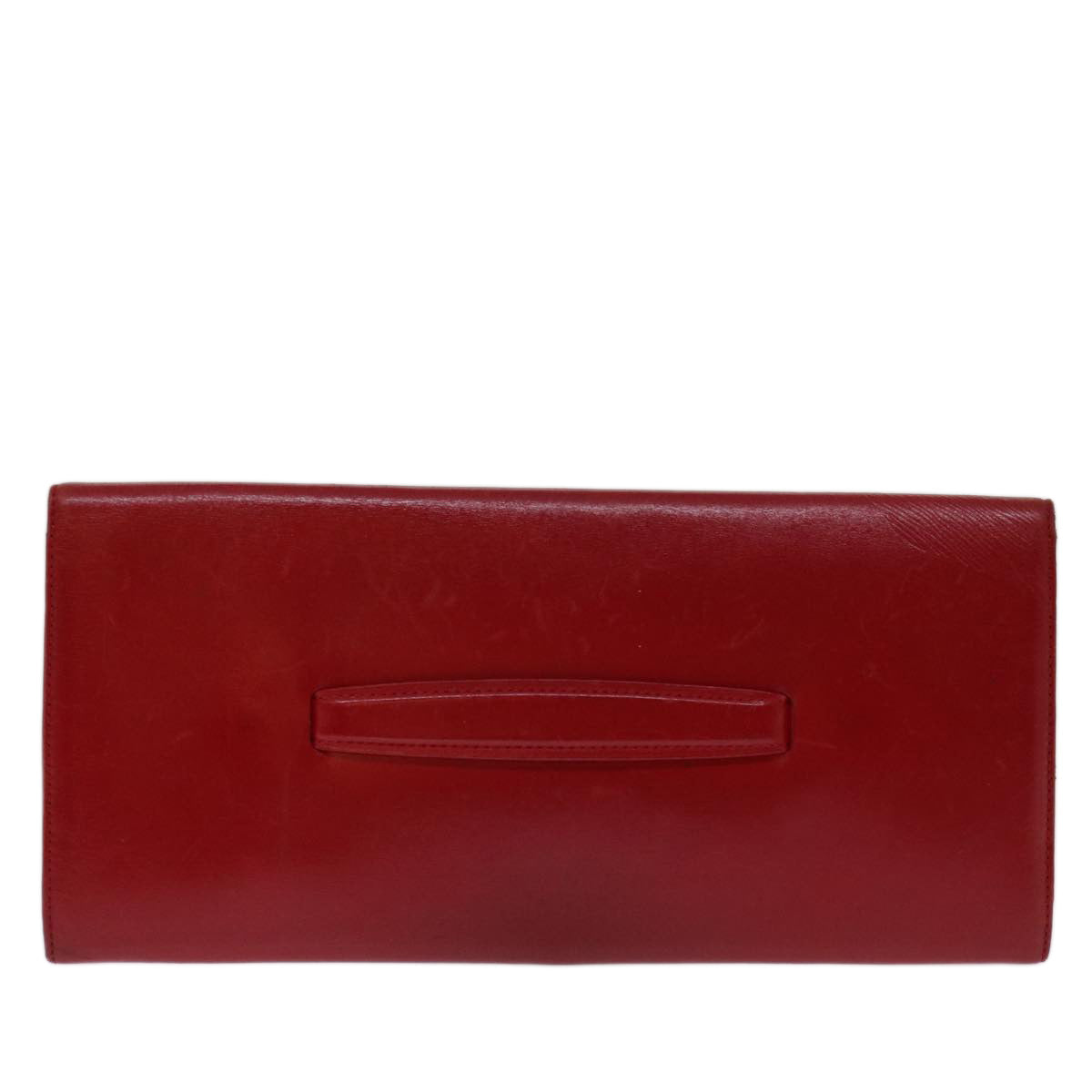 Louis Vuitton Mycenes Red Leather Clutch Bag