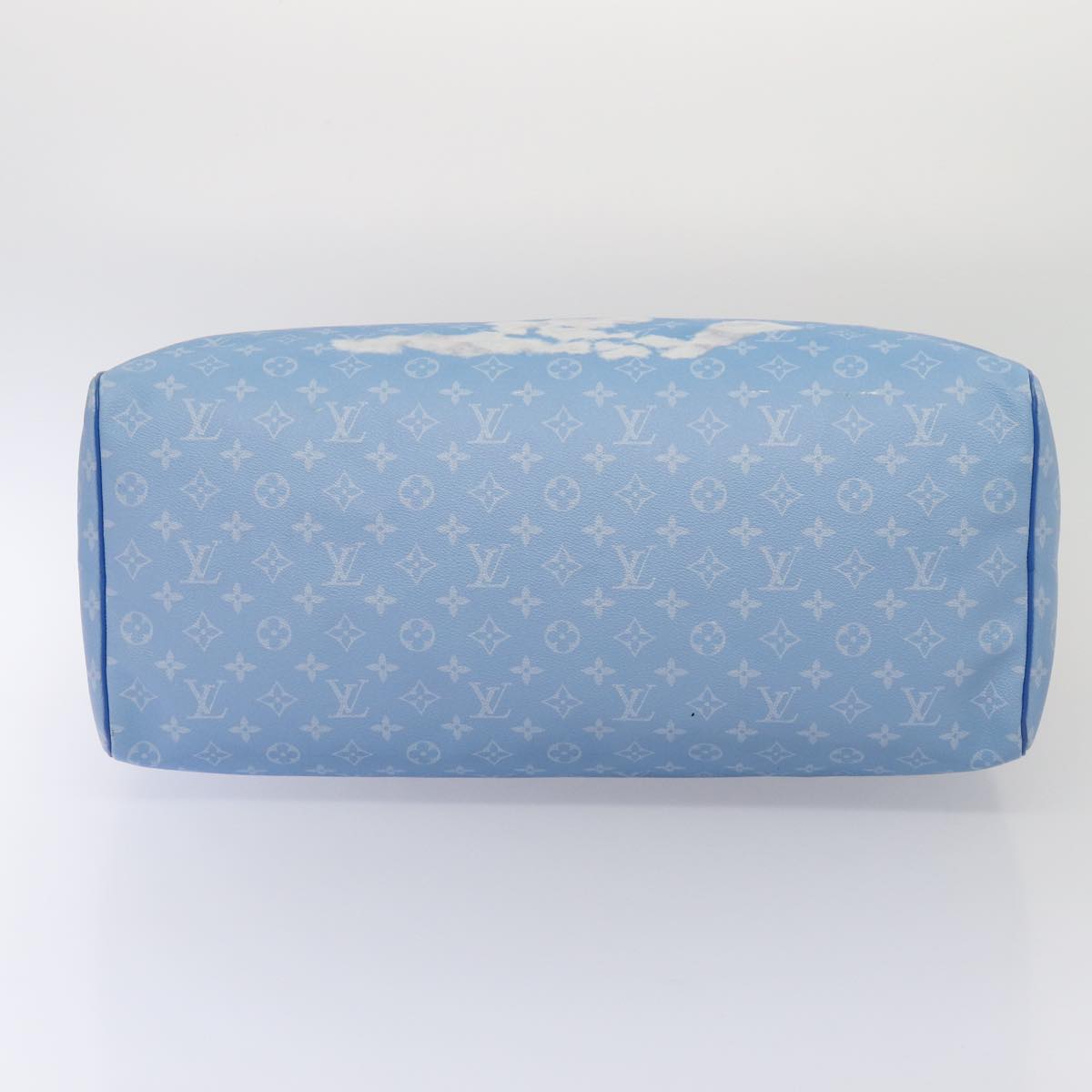 Louis Vuitton Keepall Bandouliere 50 Blue Canvas Travel Bag