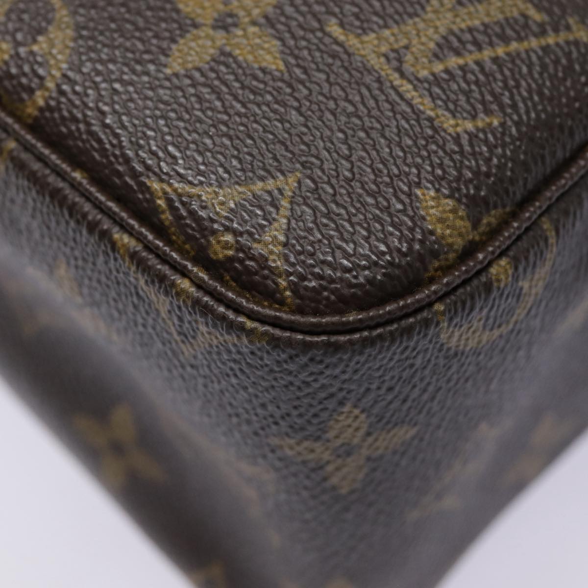 Louis Vuitton Trousse Toilette 28 Brown Canvas Clutch Bag