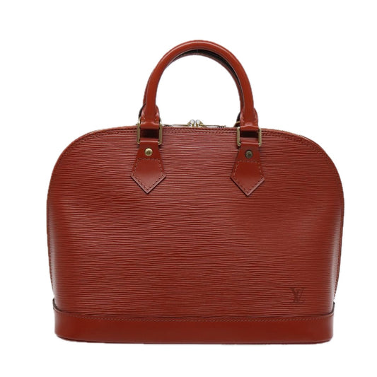 Louis Vuitton Alma Brown Leather Hand Bag