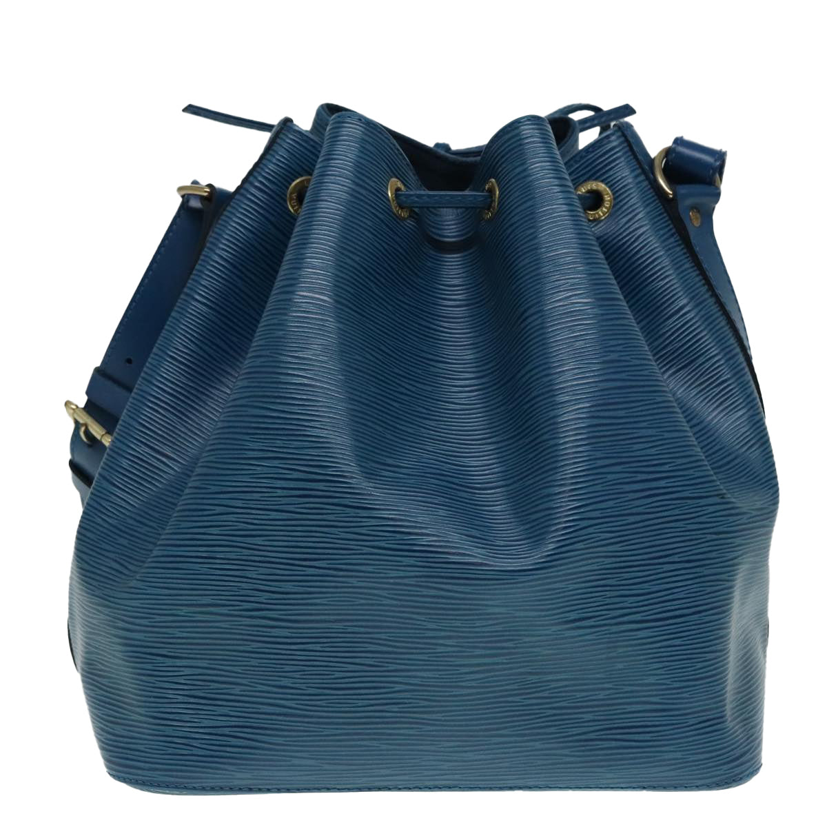 Louis Vuitton Noé Blue Leather Shoulder Bag