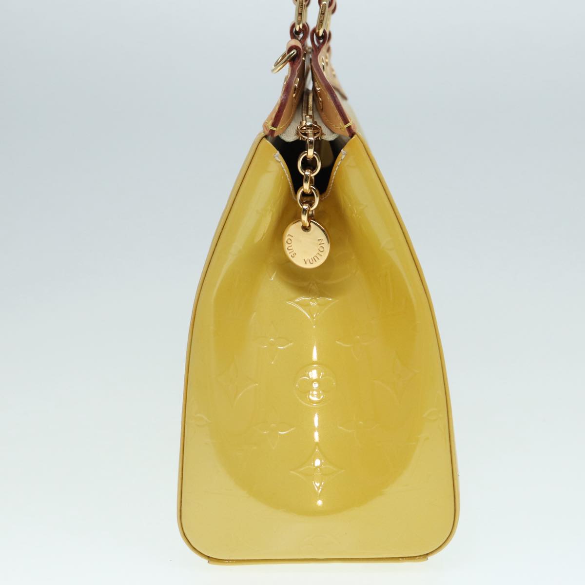 Louis Vuitton Brea Yellow Patent Leather Hand Bag