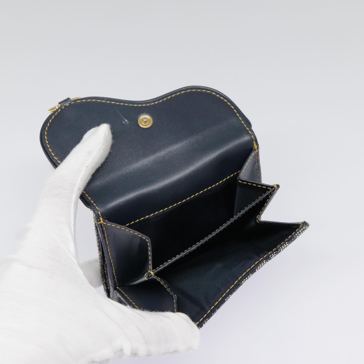 Dior Saddle Navy Canvas Wallet Accessories