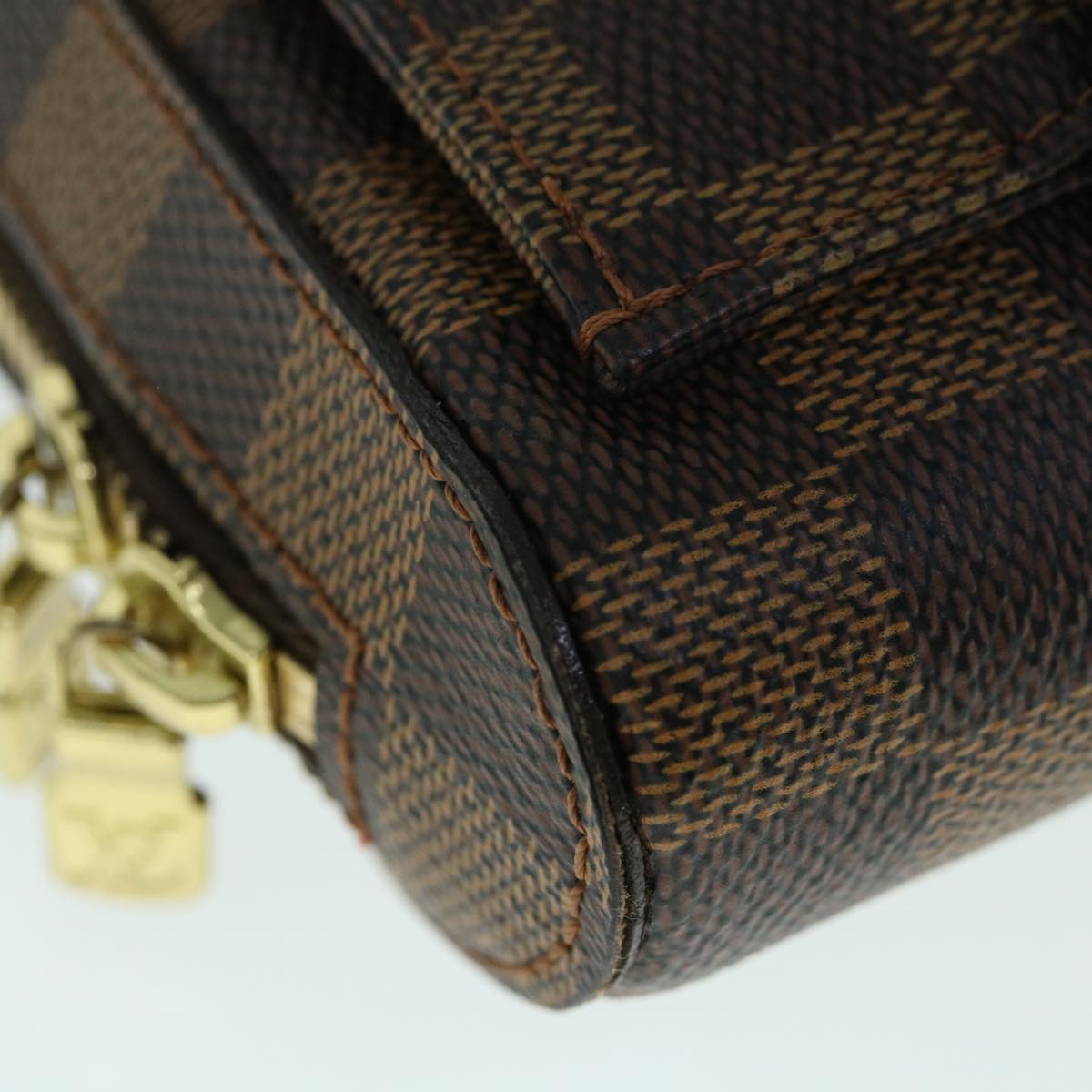 Louis Vuitton Geronimos Brown Canvas Shoulder Bag