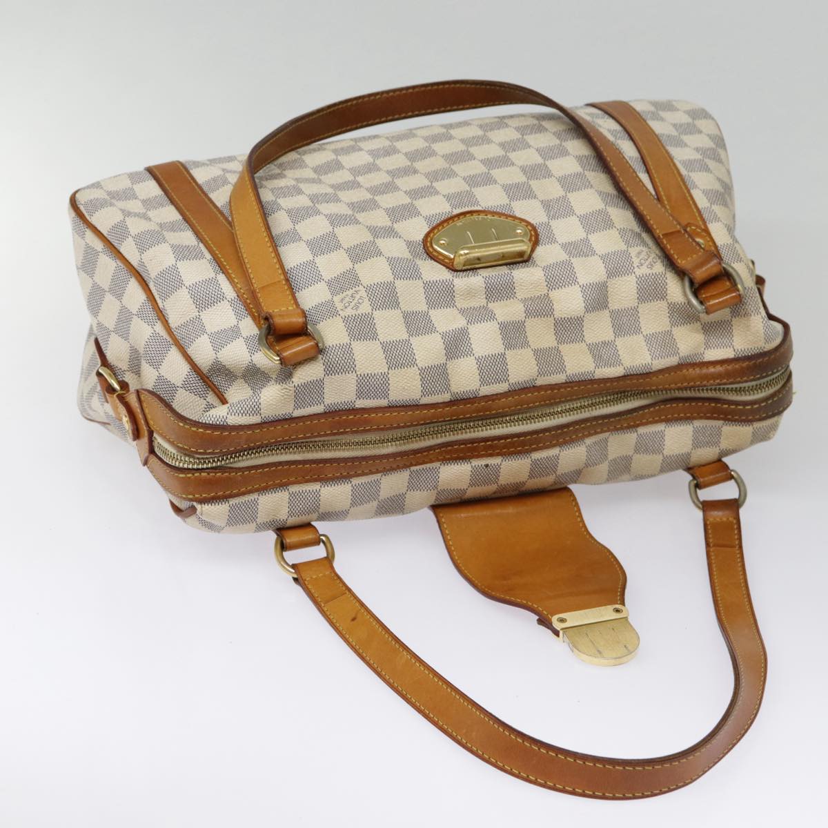 Louis Vuitton Stresa White Canvas Shoulder Bag