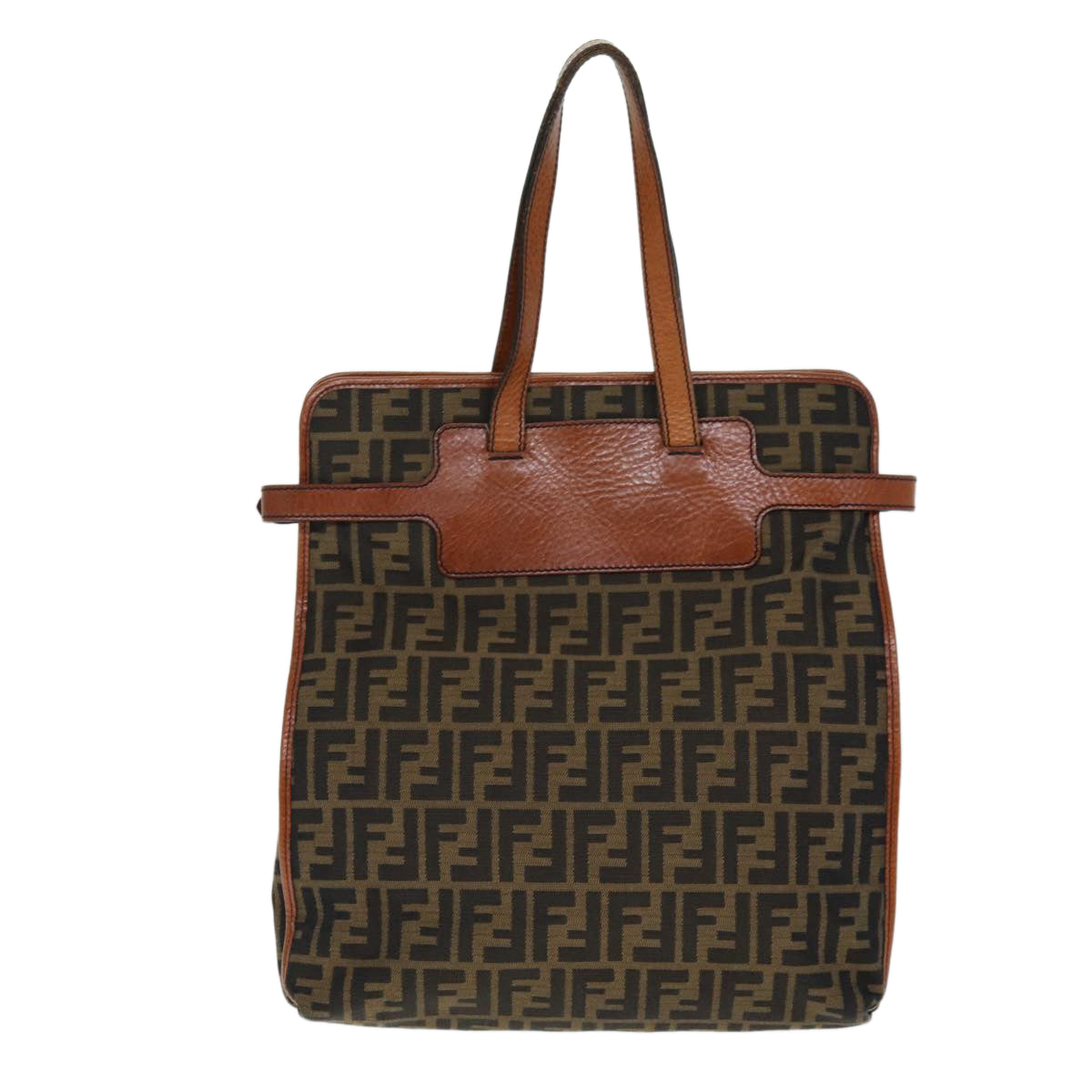 Fendi Zucca Brown Canvas Tote Bag