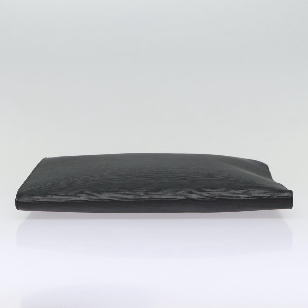 Louis Vuitton Pochette Jour Black Leather Clutch Bag