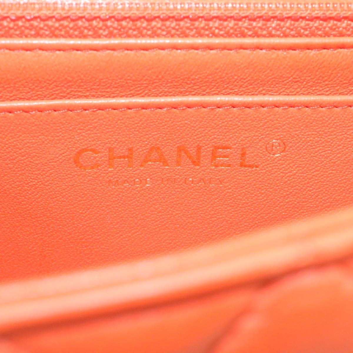 Chanel Timeless Orange Leather Shoulder Bag