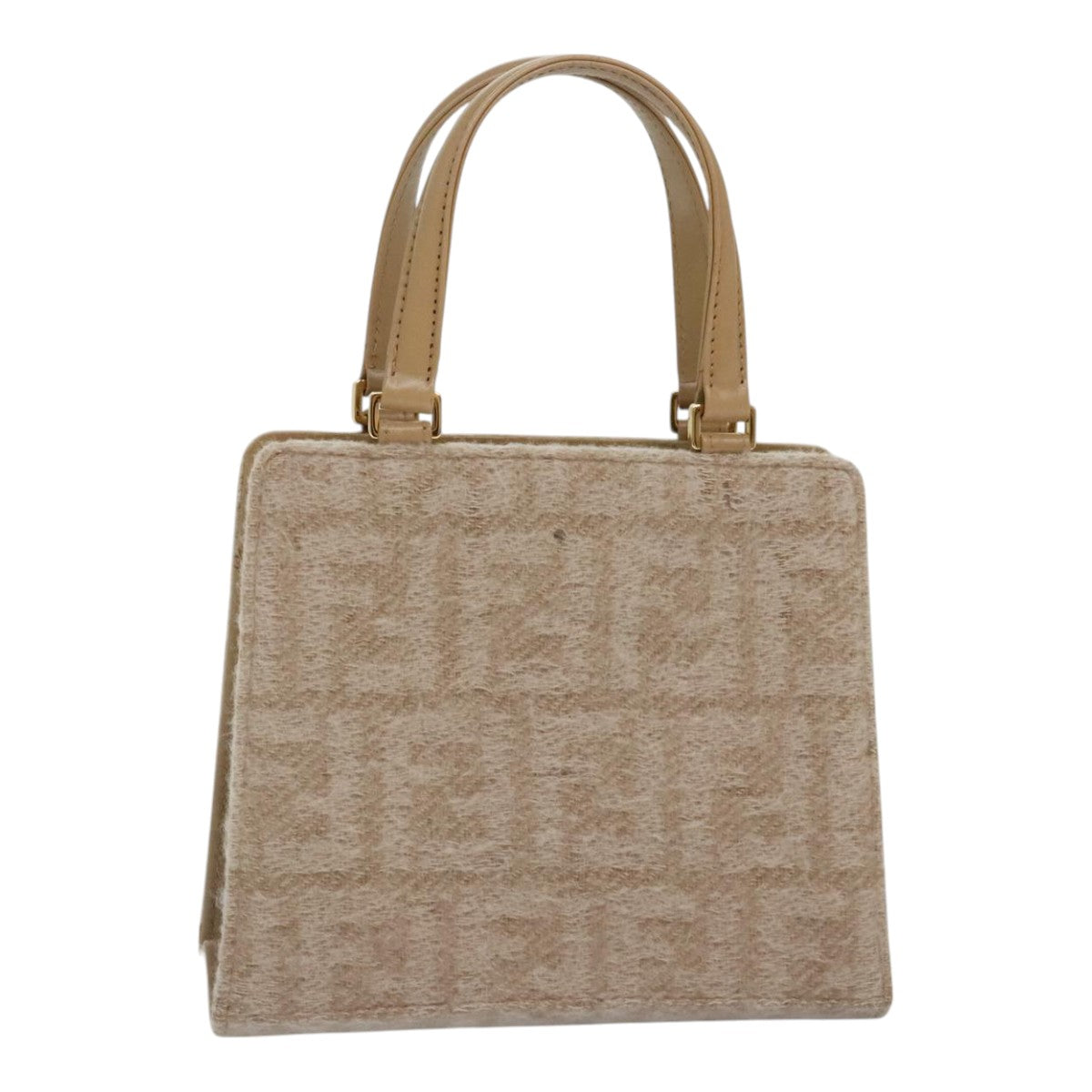 Fendi Beige Canvas Hand Bag