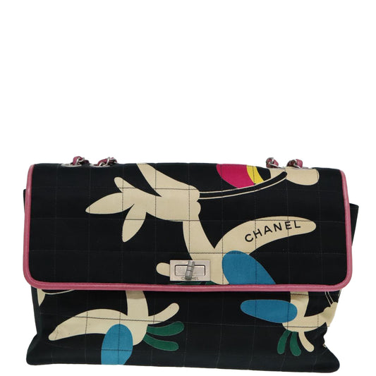 Chanel 2,55 Multicolour Canvas Shoulder Bag