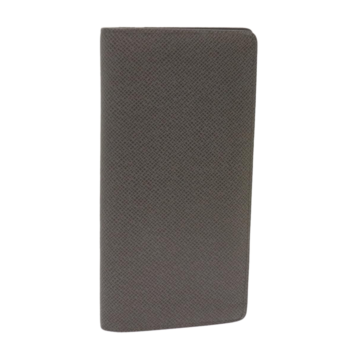 Louis Vuitton Portefeuille Brazza Grey Leather Wallet Accessories