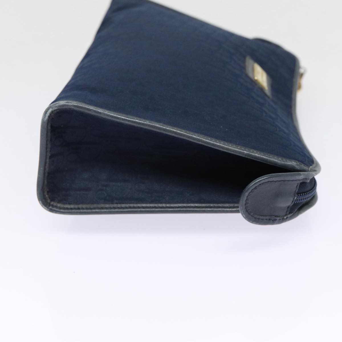 Dior Trotter Navy Canvas Clutch Bag