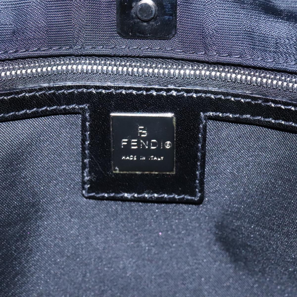 Fendi Black Canvas Shoulder Bag