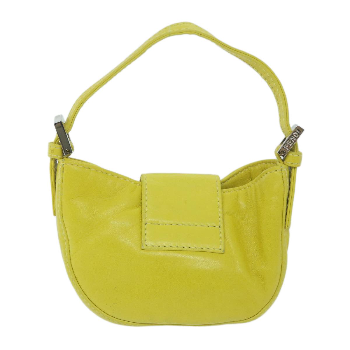 Fendi Green Leather Hand Bag