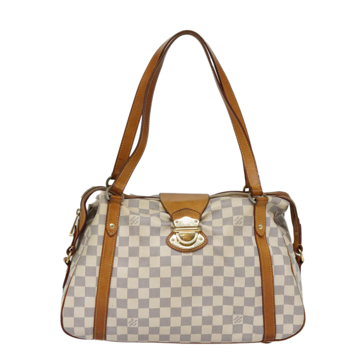 Louis Vuitton Stresa White Canvas Shoulder Bag