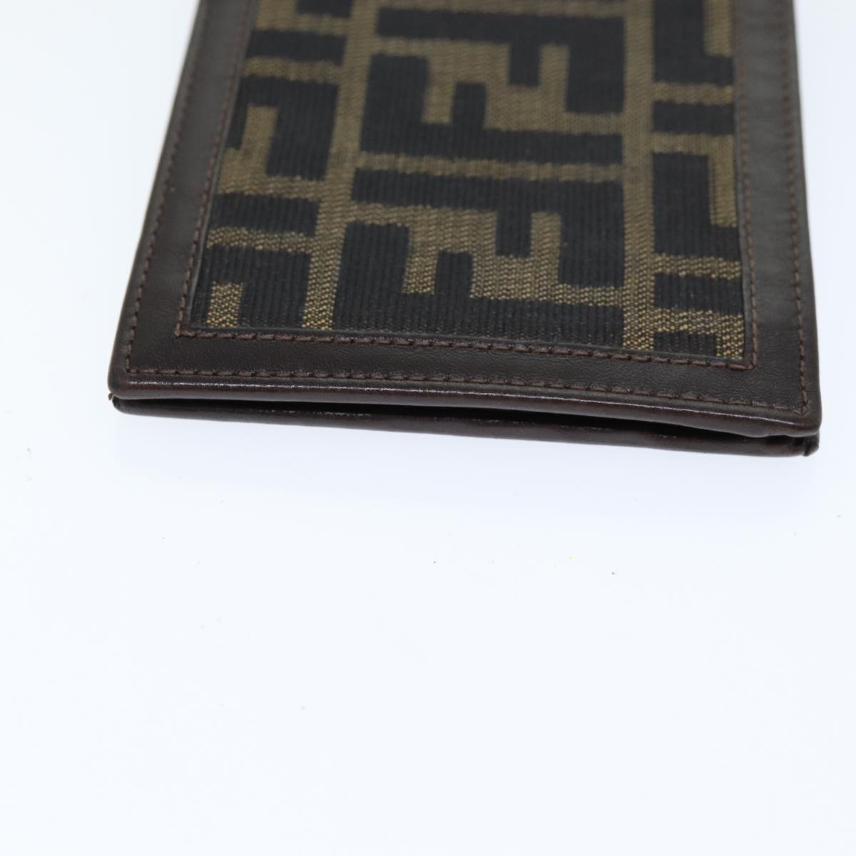 Fendi Zucca Brown Canvas Wallet Accessories