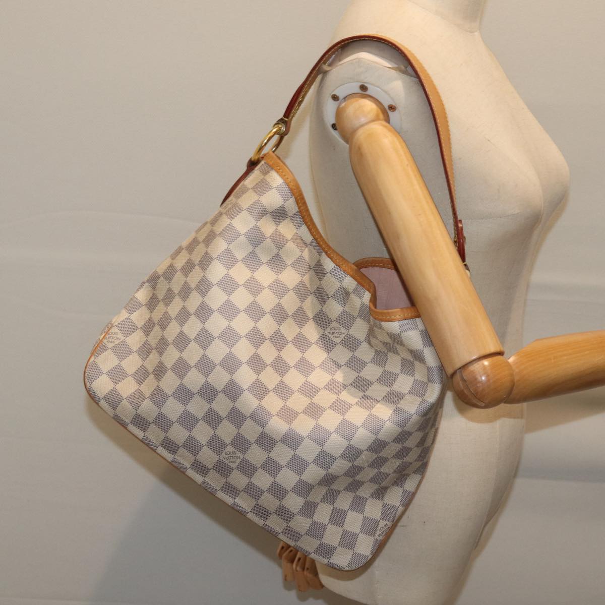 Louis Vuitton Delightfull PM White Canvas Shoulder Bag