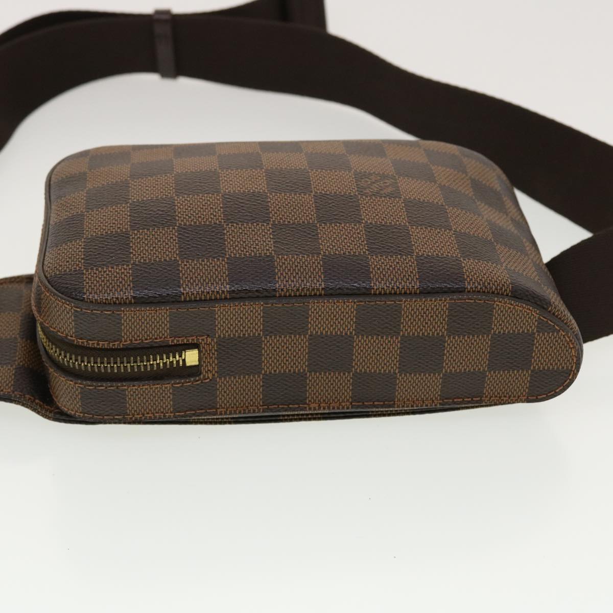 Louis Vuitton Geronimos Brown Canvas Shoulder Bag