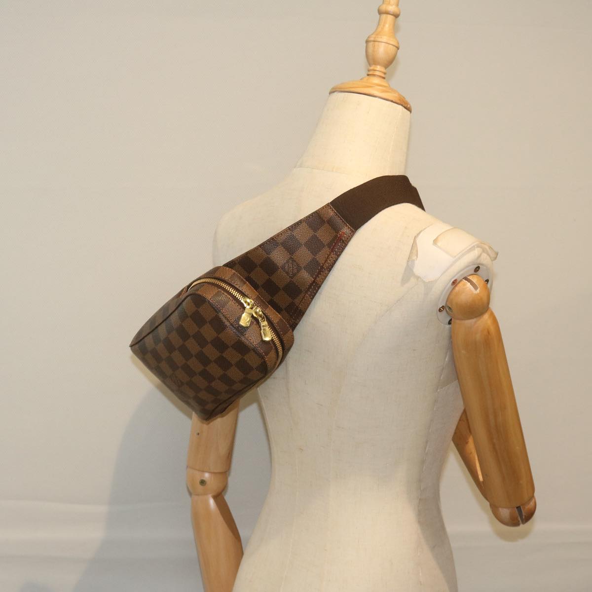 Louis Vuitton Geronimos Brown Canvas Shoulder Bag