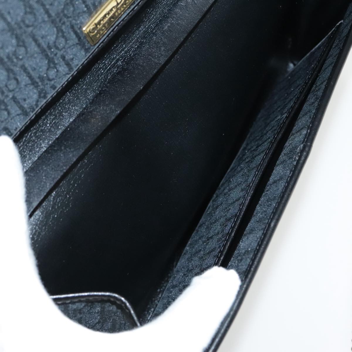 Dior Trotter Black Canvas Shoulder Bag