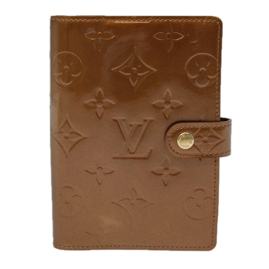 Louis Vuitton Agenda cover Camel Patent Leather Wallet Accessories