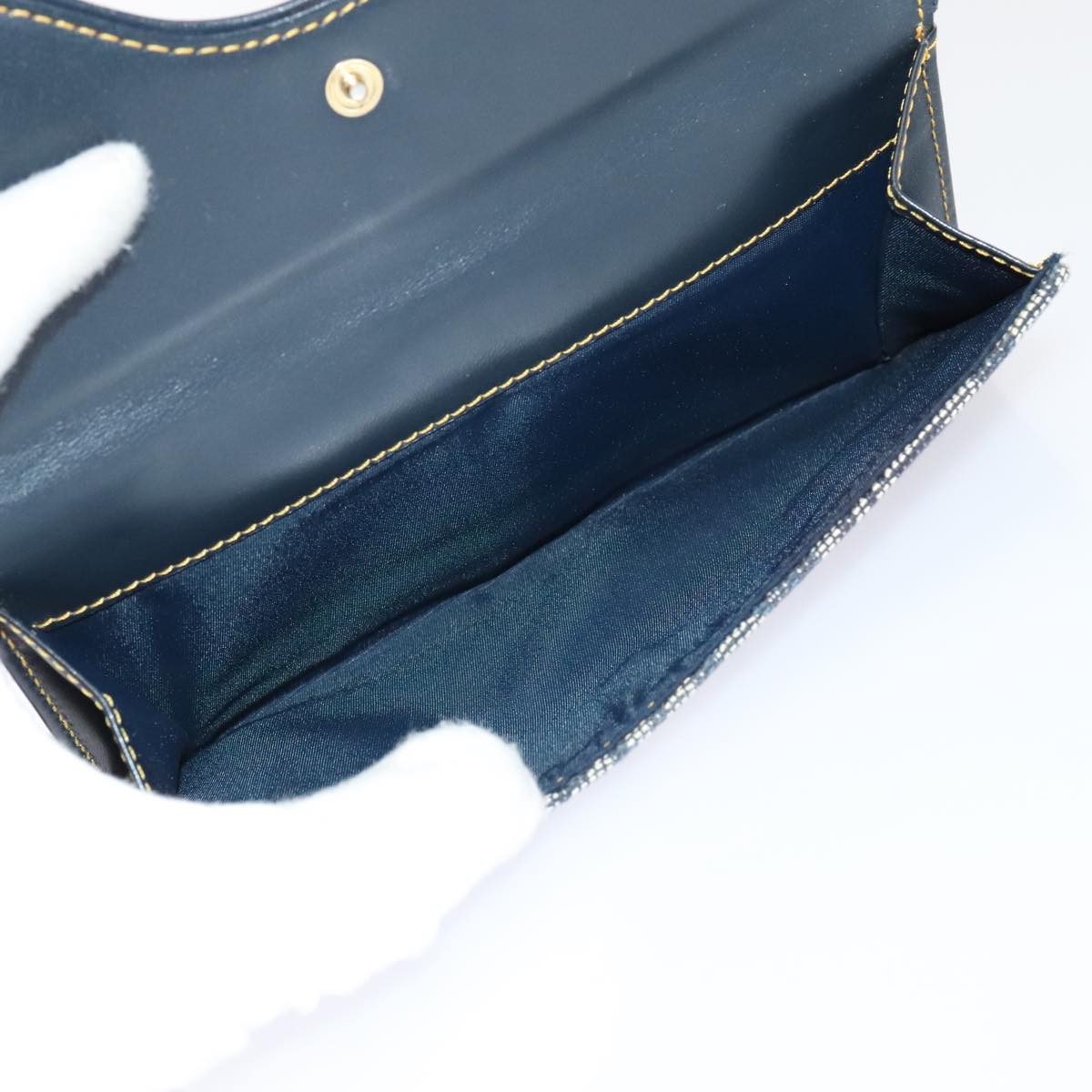 Dior Saddle Navy Canvas Wallet Accessories