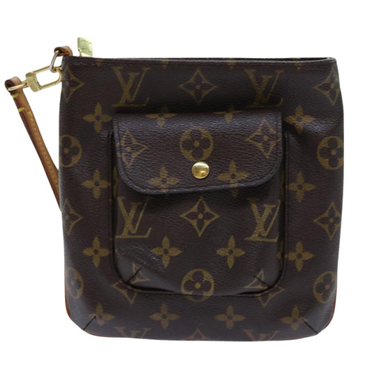 Louis Vuitton Partition Brown Canvas Clutch Bag