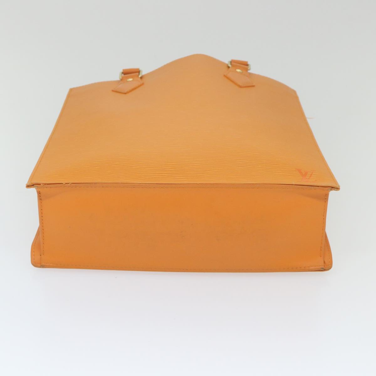 Louis Vuitton Sac Plat Orange Leather Hand Bag