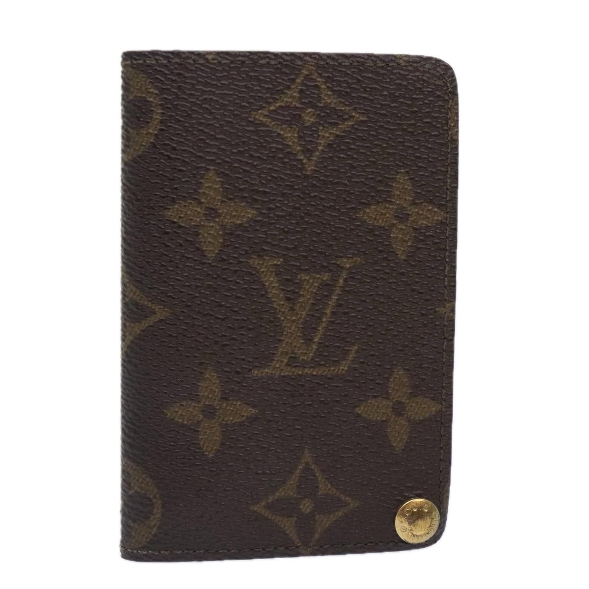 Louis Vuitton Porte carte crédit Pression Brown Canvas Wallet Accessories