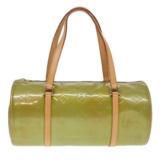 Louis Vuitton Bedford Green Patent Leather Hand Bag