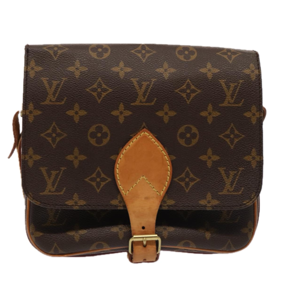 Louis Vuitton Cartouchière Brown Canvas Shoulder Bag