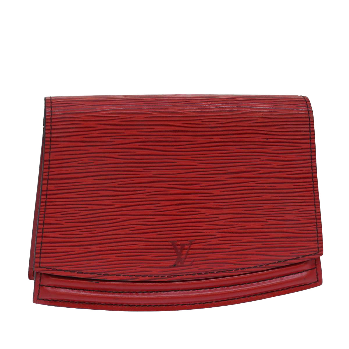 Louis Vuitton Tilsitt Red Silver Clutch Bag