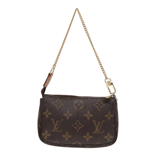 Louis Vuitton Pochette Accessoire Brown Canvas Clutch Bag