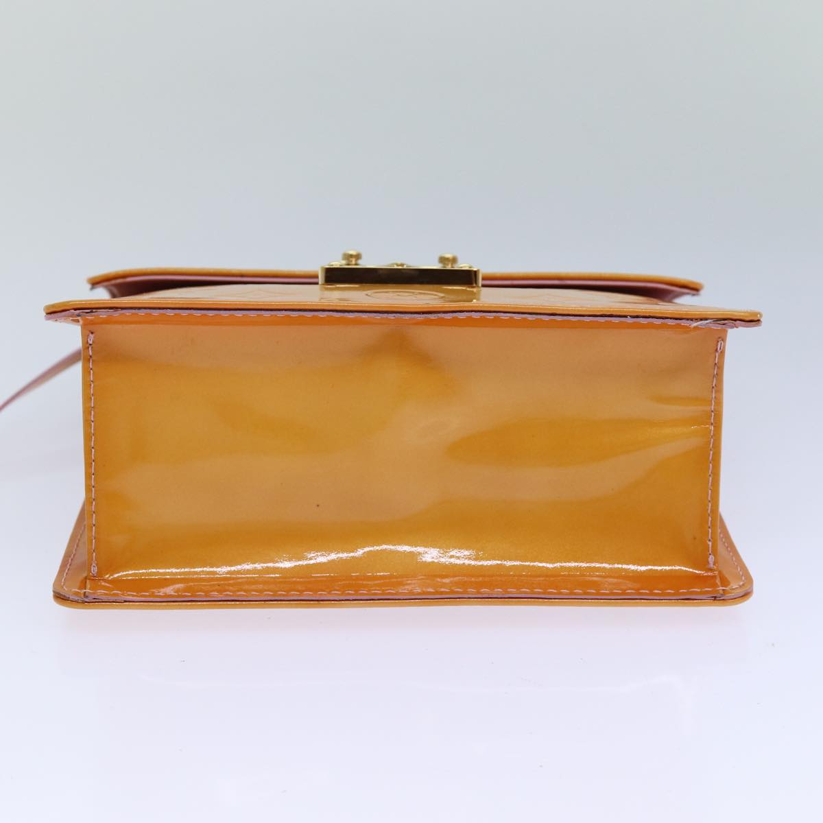 Louis Vuitton Spring Street Yellow Patent Leather Hand Bag