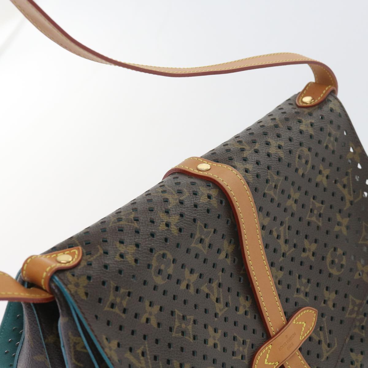 Louis Vuitton Saumur Brown Canvas Shoulder Bag