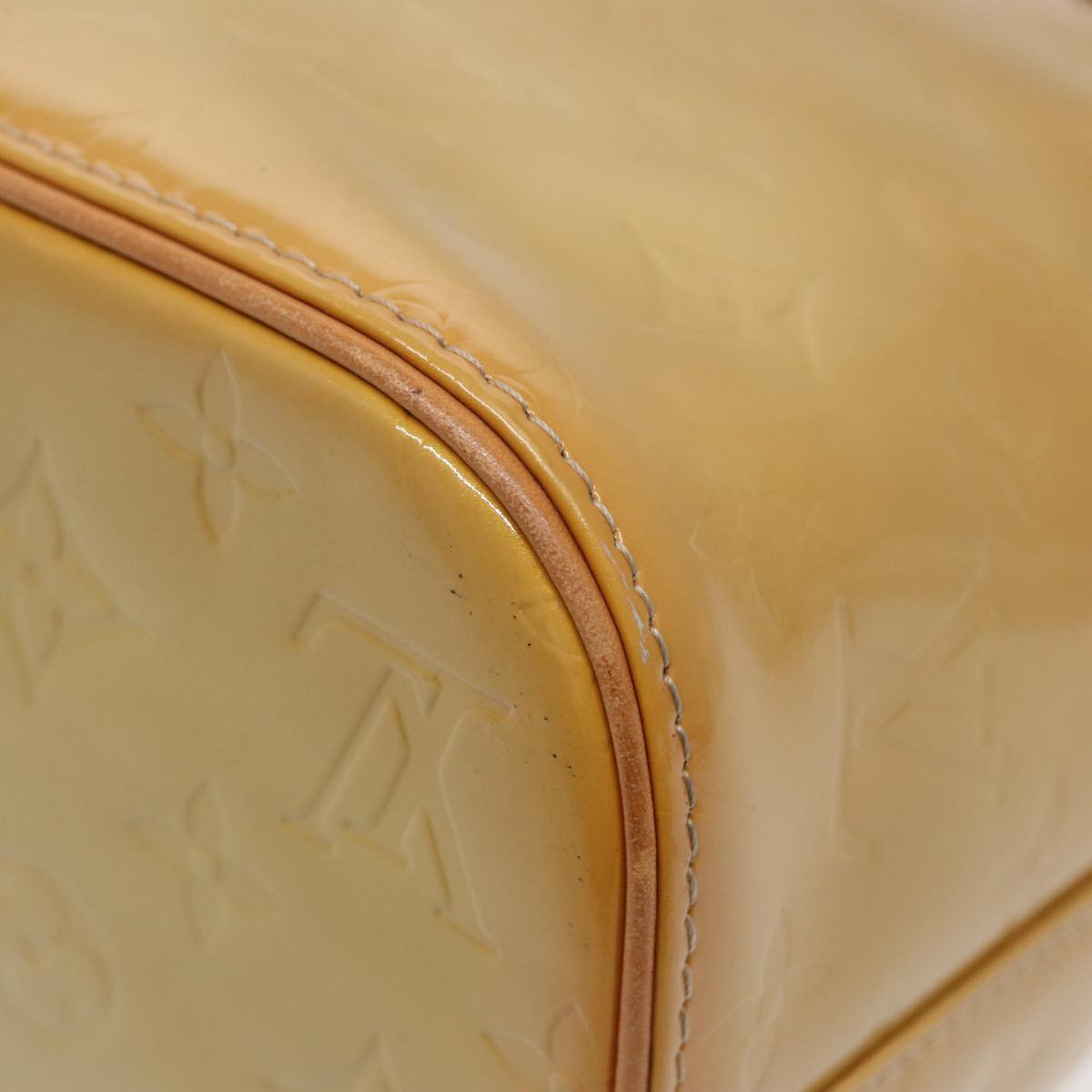 Louis Vuitton Houston Beige Patent Leather Hand Bag