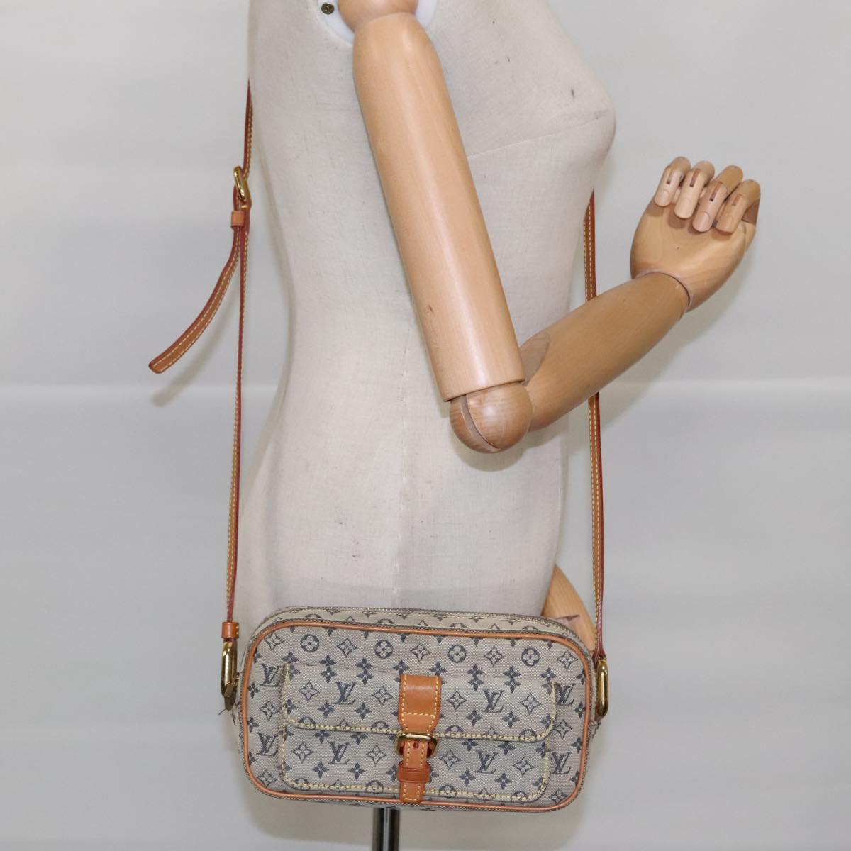 Louis Vuitton Juliette Blue Canvas Shoulder Bag