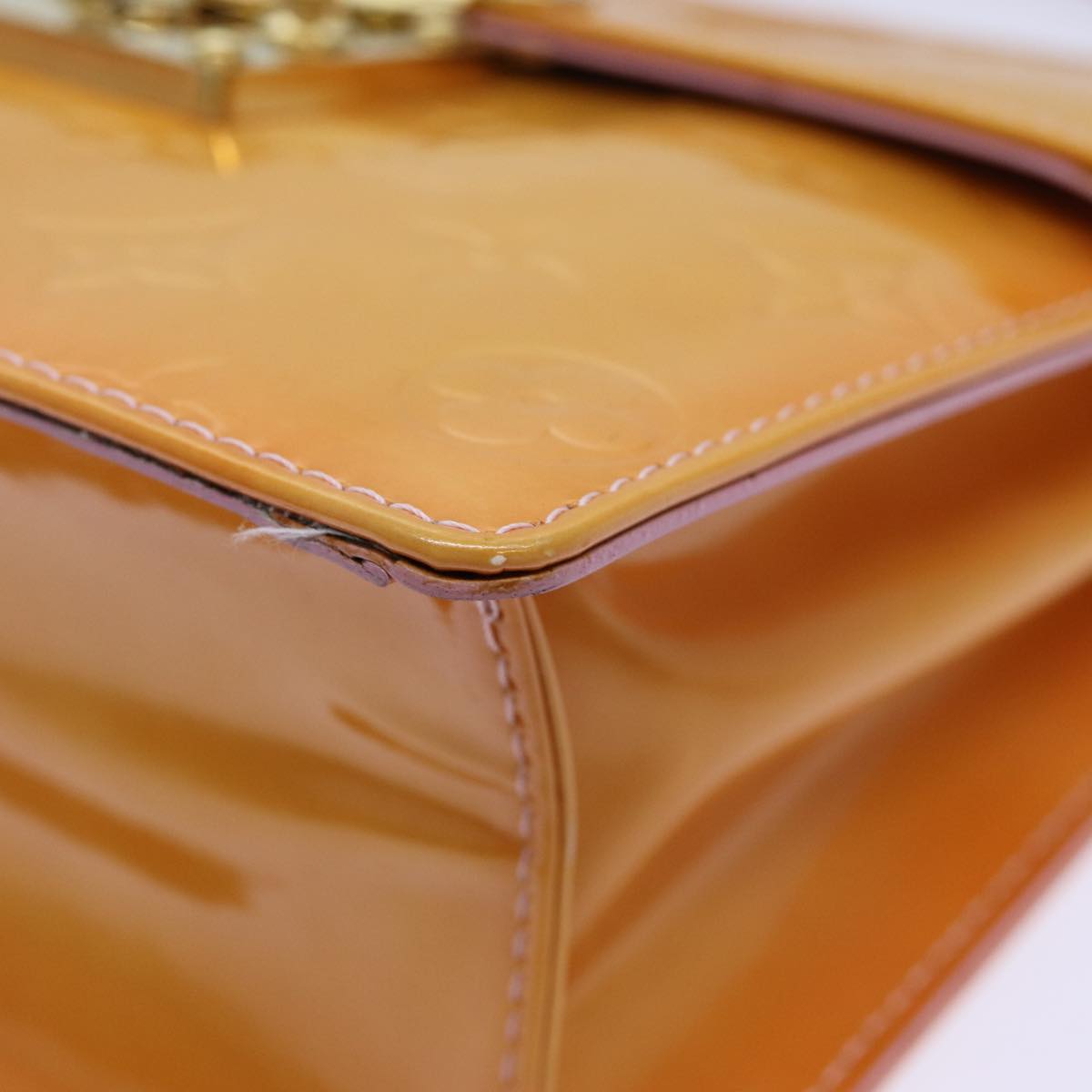 Louis Vuitton Spring Street Yellow Patent Leather Hand Bag