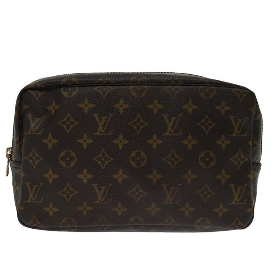 Louis Vuitton Trousse Toilette 28 Brown Canvas Clutch Bag