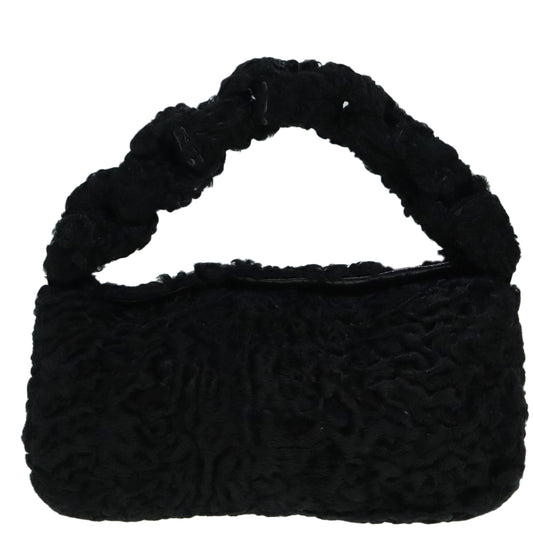 Fendi Black Wool Hand Bag