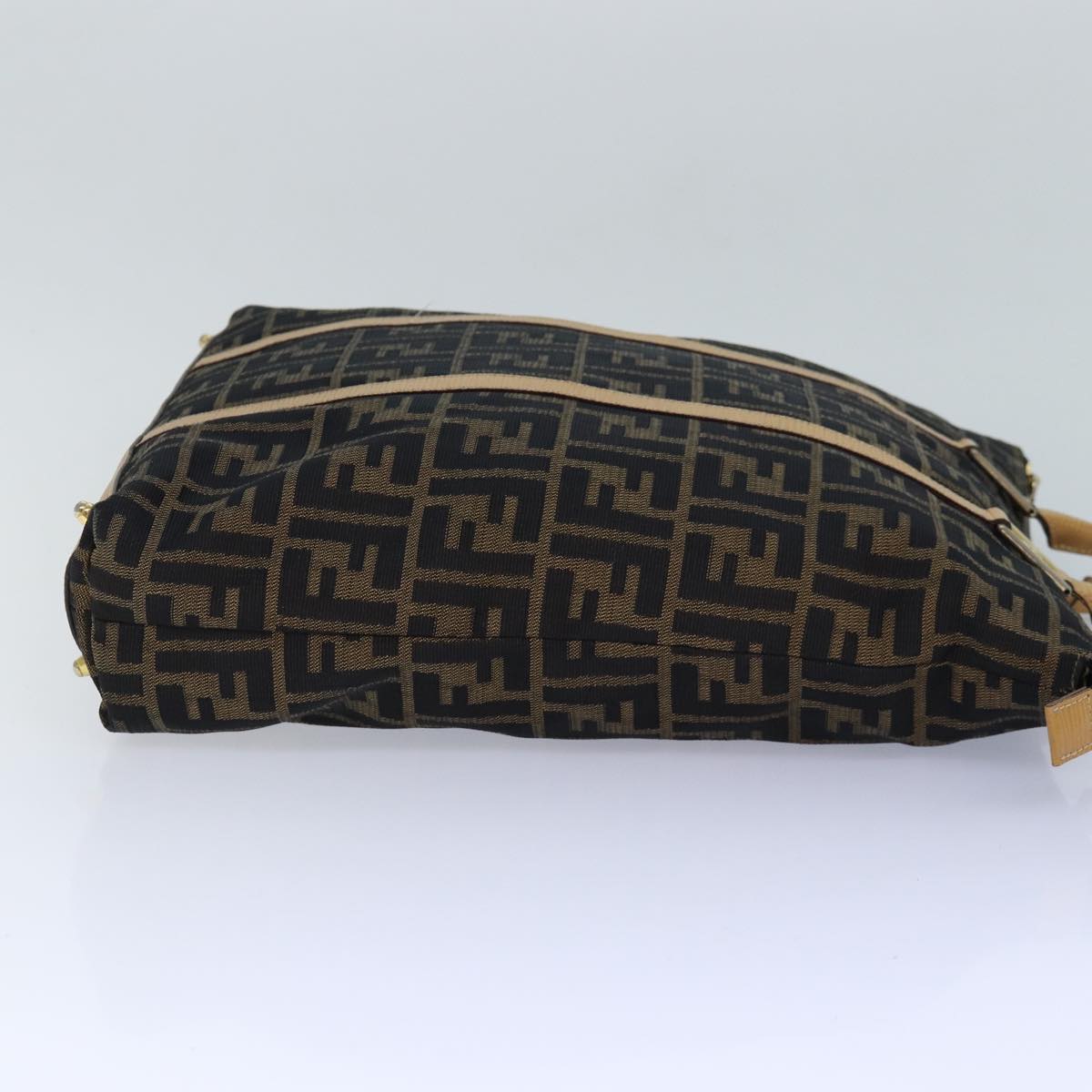 Fendi Zucca Brown Canvas Hand Bag