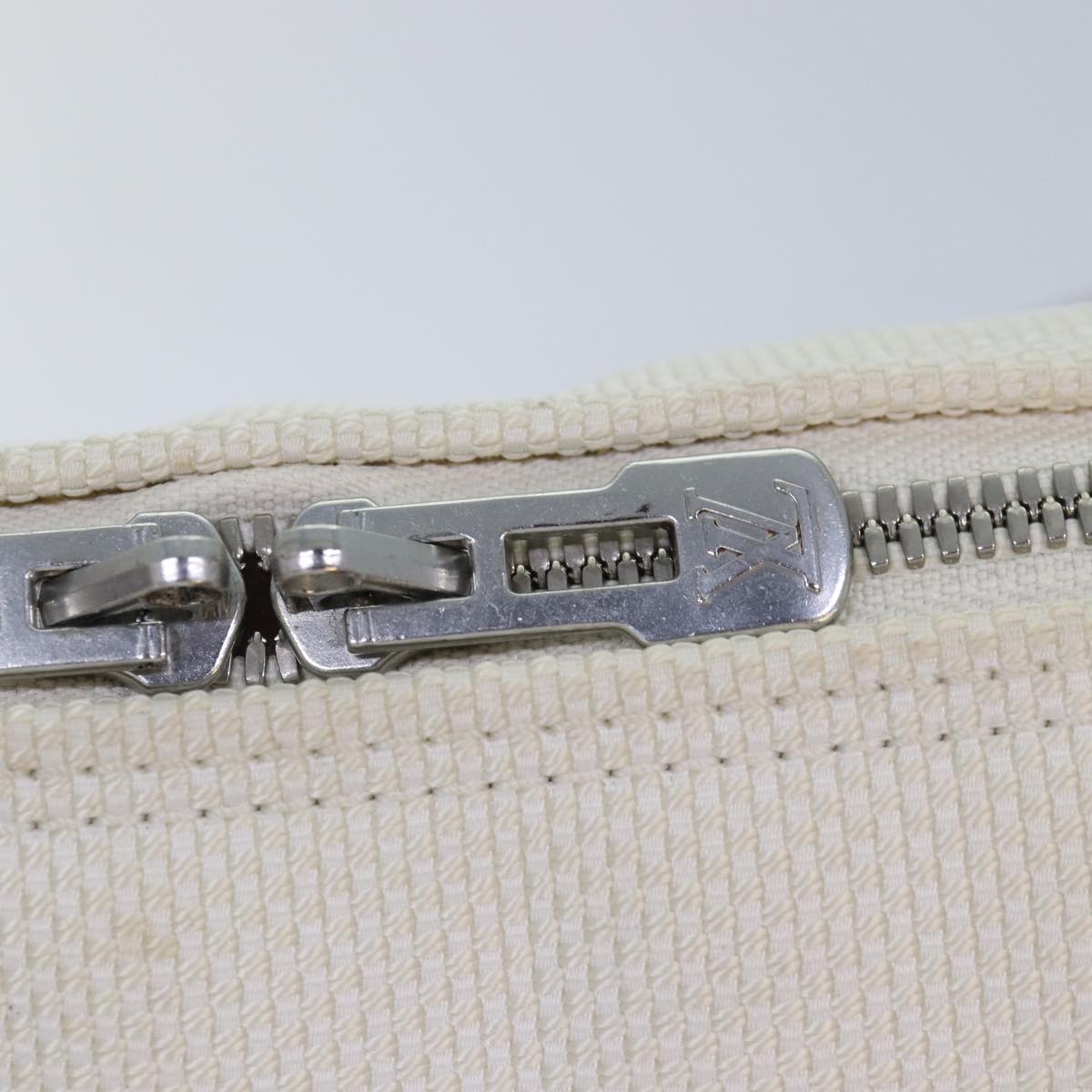 Louis Vuitton Weathery White Canvas Shoulder Bag