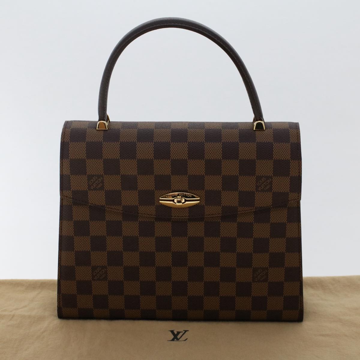 Louis Vuitton Malesherbes Brown Canvas Hand Bag