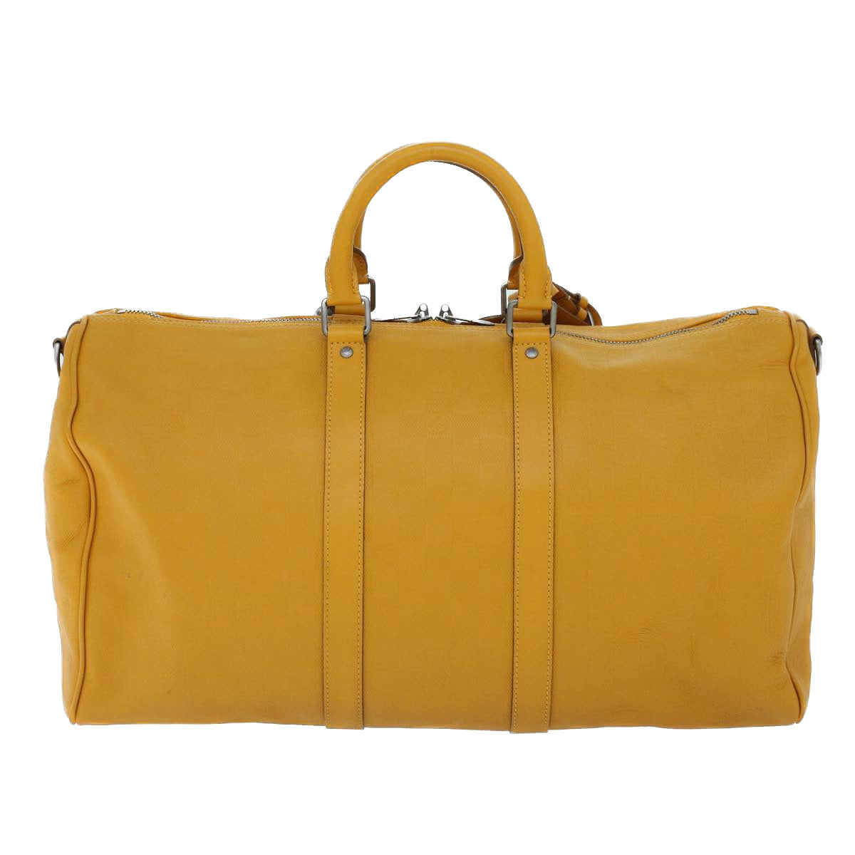 Louis Vuitton Keepall Camel Leather Travel Bag