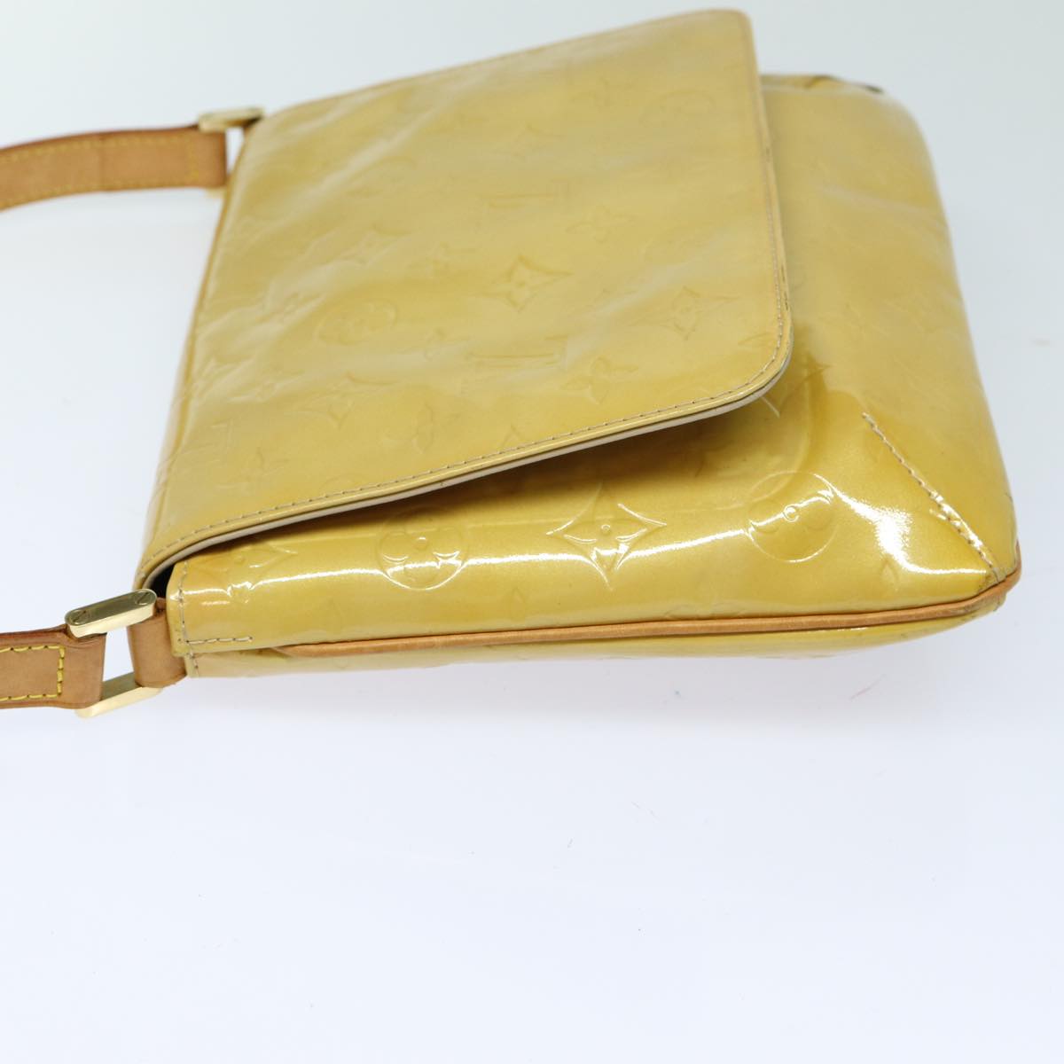 Louis Vuitton Thompson Yellow Patent Leather Shoulder Bag